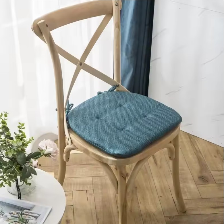 Chair Cushions with Ties – Soft Sponge Seat Pads for Dining, Kitchen & Outdoor Use